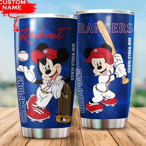 Custom Your Name Texas Rangers Tumbler Cup Lf91