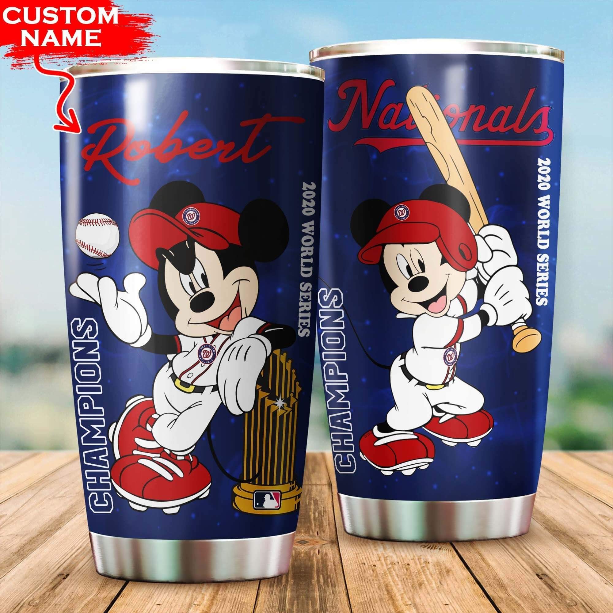 Custom Your Name Washington Nationals Tumbler Cup Gi29