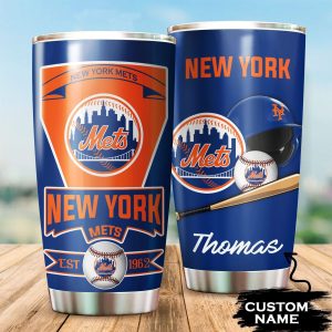 Custom Your Name New York Mets Tumbler Cup Ym25