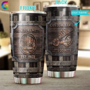 Custom Your Name New York Mets Tumbler Cup Ga93