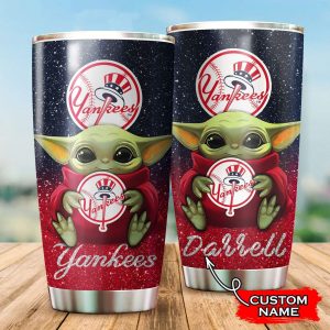 Custom Your Name New York Yankees Tumbler Cup Tt82