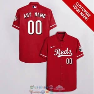 Custom Your Name Cincinnati Reds Hawaii Shirt YC29
