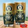 Custom Your Name Oakland Athletics Tumbler Cup Lu81