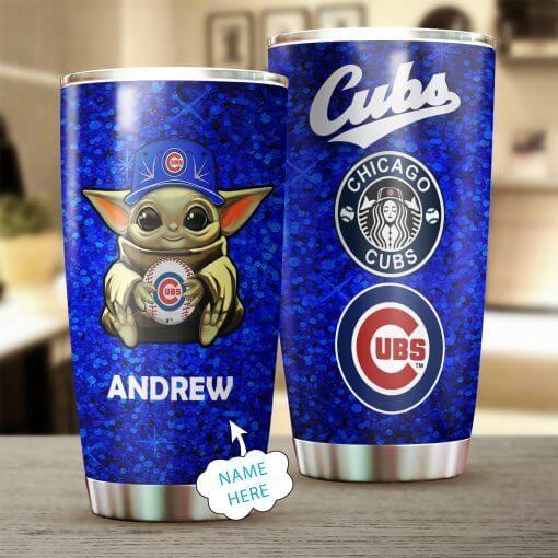Custom Your Name Chicago Cubs Tumbler Cup GD19
