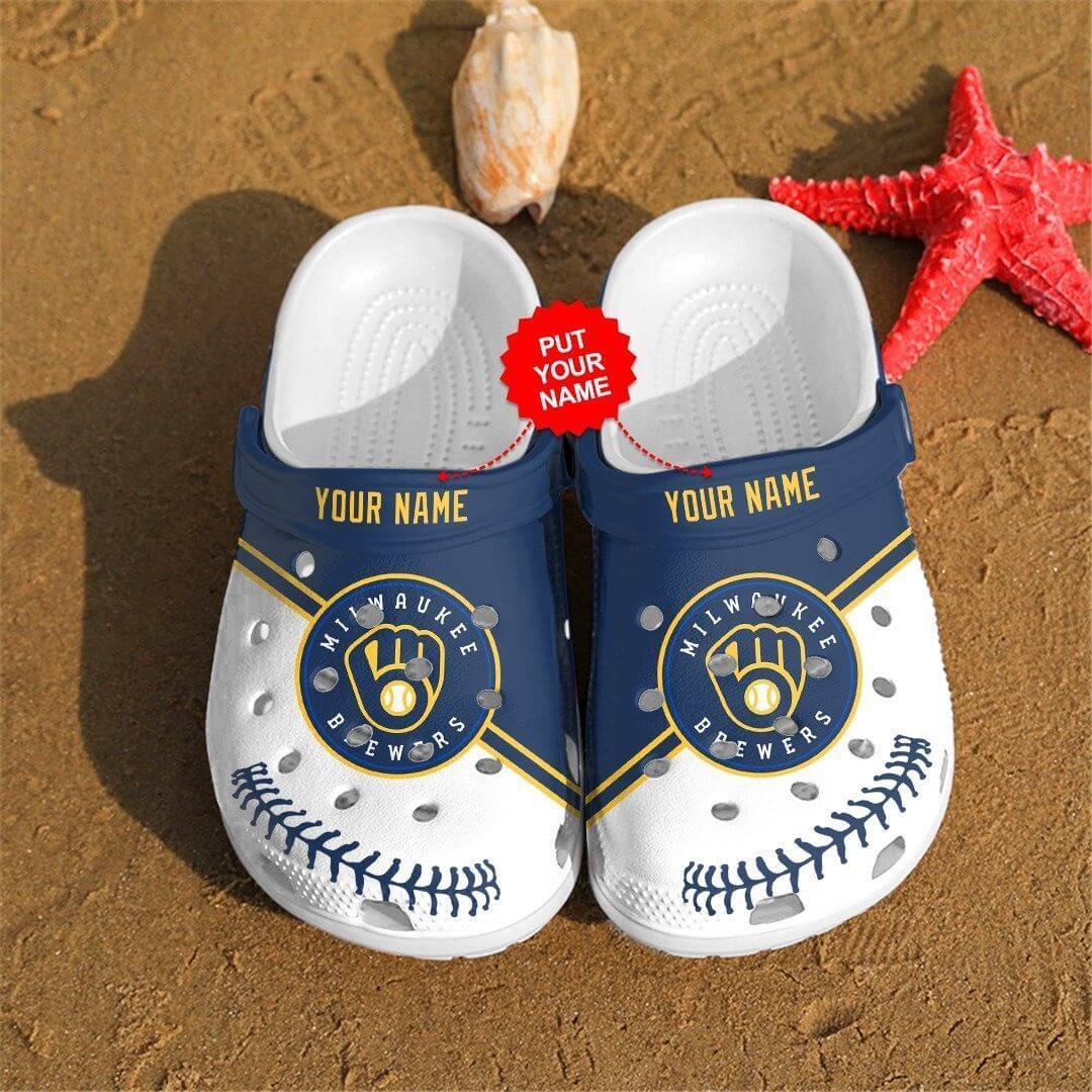 Custom Your Name Milwaukee Brewers Crocs RJ77