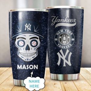 Custom Your Name New York Yankees Tumbler Cup TG26