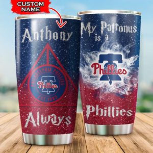 Custom Your Name Philadelphia Phillies Tumbler Cup Lr39