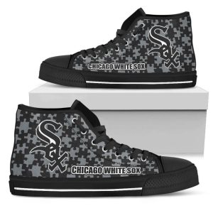Chicago White Sox Unisex Canvas Shoes - High Top GD93