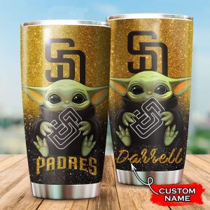 Custom Your Name San Diego Padres Tumbler Cup Jf99