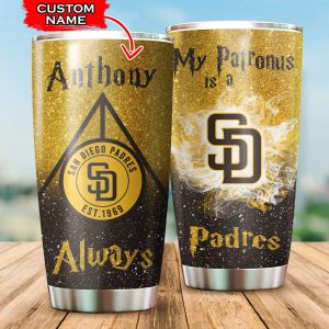 Custom Your Name San Diego Padres Tumbler Cup Uv92