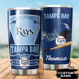 Custom Your Name Tampa Bay Rays Tumbler Cup Lb78