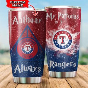 Custom Your Name Texas Rangers Tumbler Cup Ka02