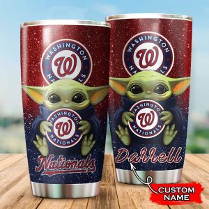 Custom Your Name Washington Nationals Tumbler Cup Fu66