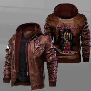 Los Angeles Angels Leather Jacket ID92