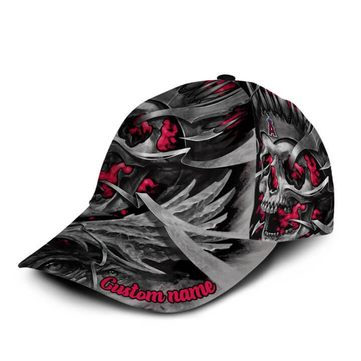 Custom Your Name Los Angeles Angels Cap TS39 - Image 3