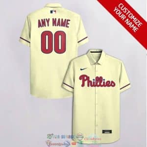 Custom Your Name Philadelphia Phillies Hawaii Shirt KH88