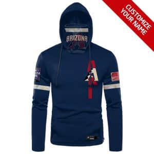 Custom Your Name Arizona Diamondbacks Hoodie Mask SU77