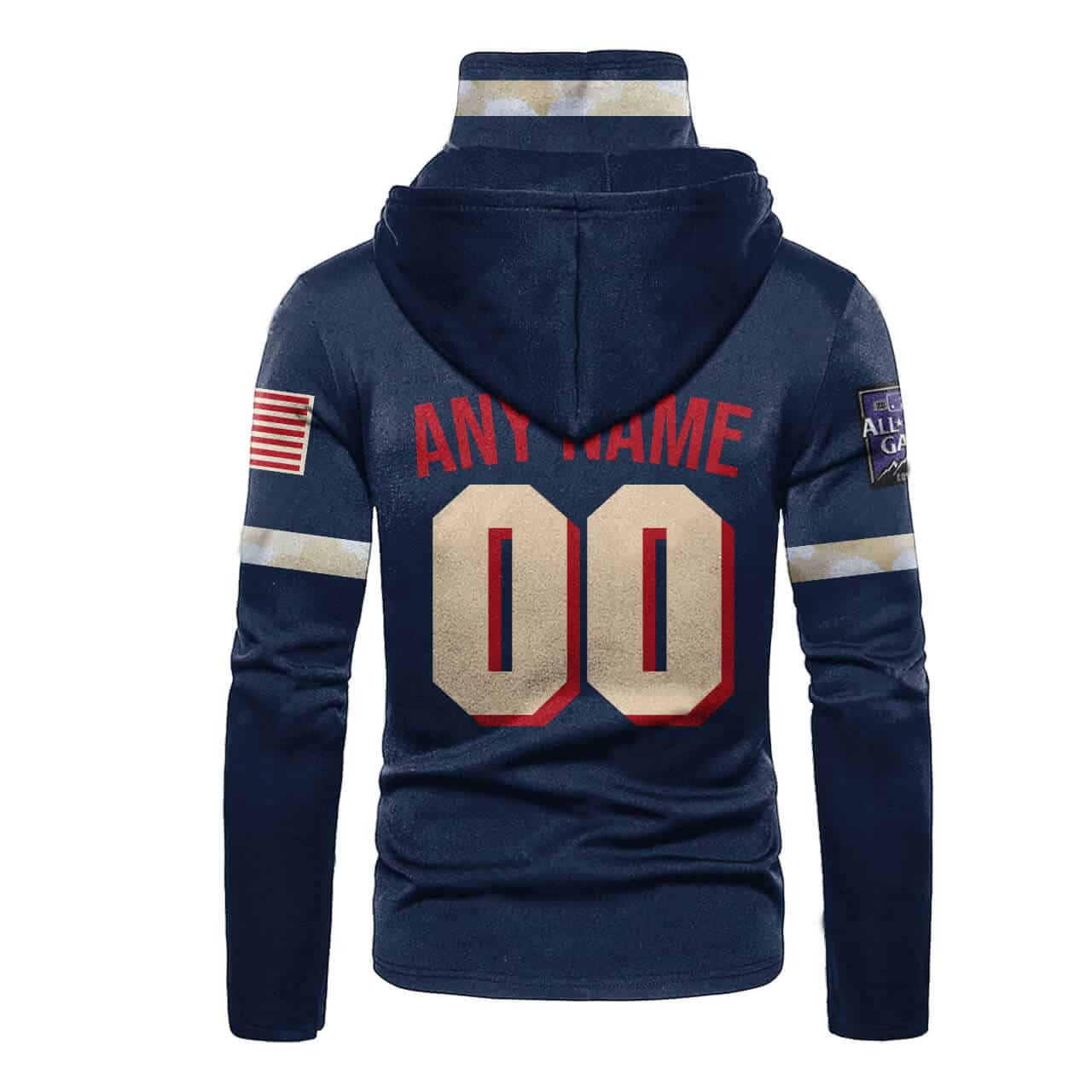 Custom Your Name Atlanta Braves Hoodie MaskRV39 - Image 2