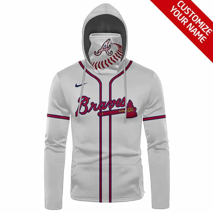 Custom Your Name Atlanta Braves Hoodie Mask SD90