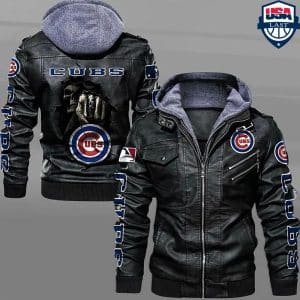 Chicago Cubs Leather Jacket AJ39