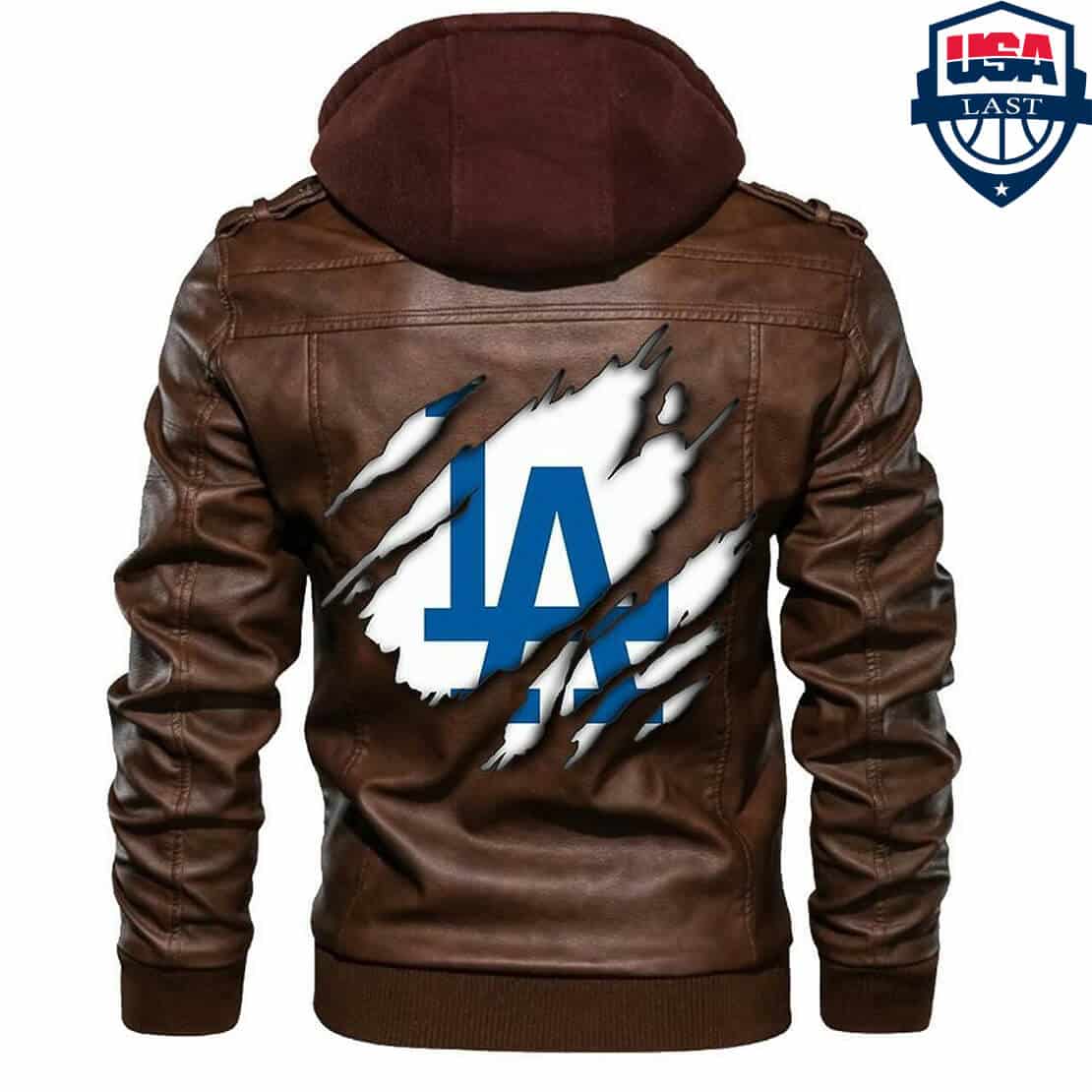 Los Angeles Dodgers Leather Jacket OE89 - Image 3