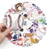 ⚾🌟 50pcs Ultimate Mlb Baseball Sticker Collection - Waterproof & Sun-Resistant! 🌟⚾