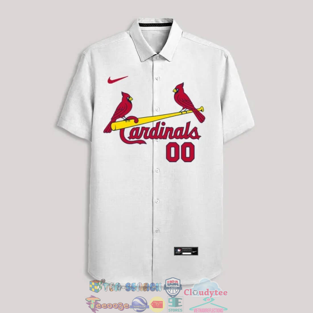 Custom Your Name St. Louis Cardinals Hawaii ShirtIO37 - Image 2