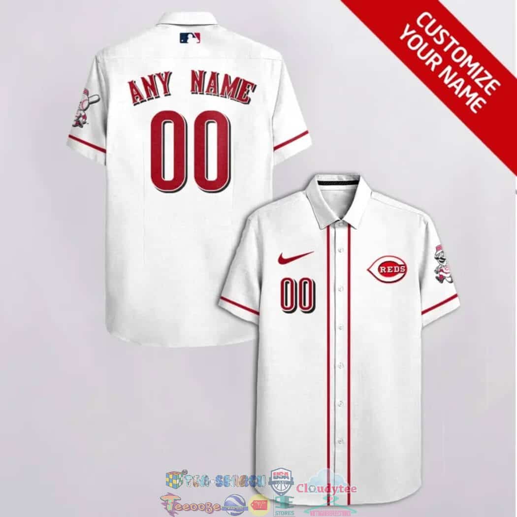 Custom Your Name Cincinnati Reds Hawaii Shirt HI88