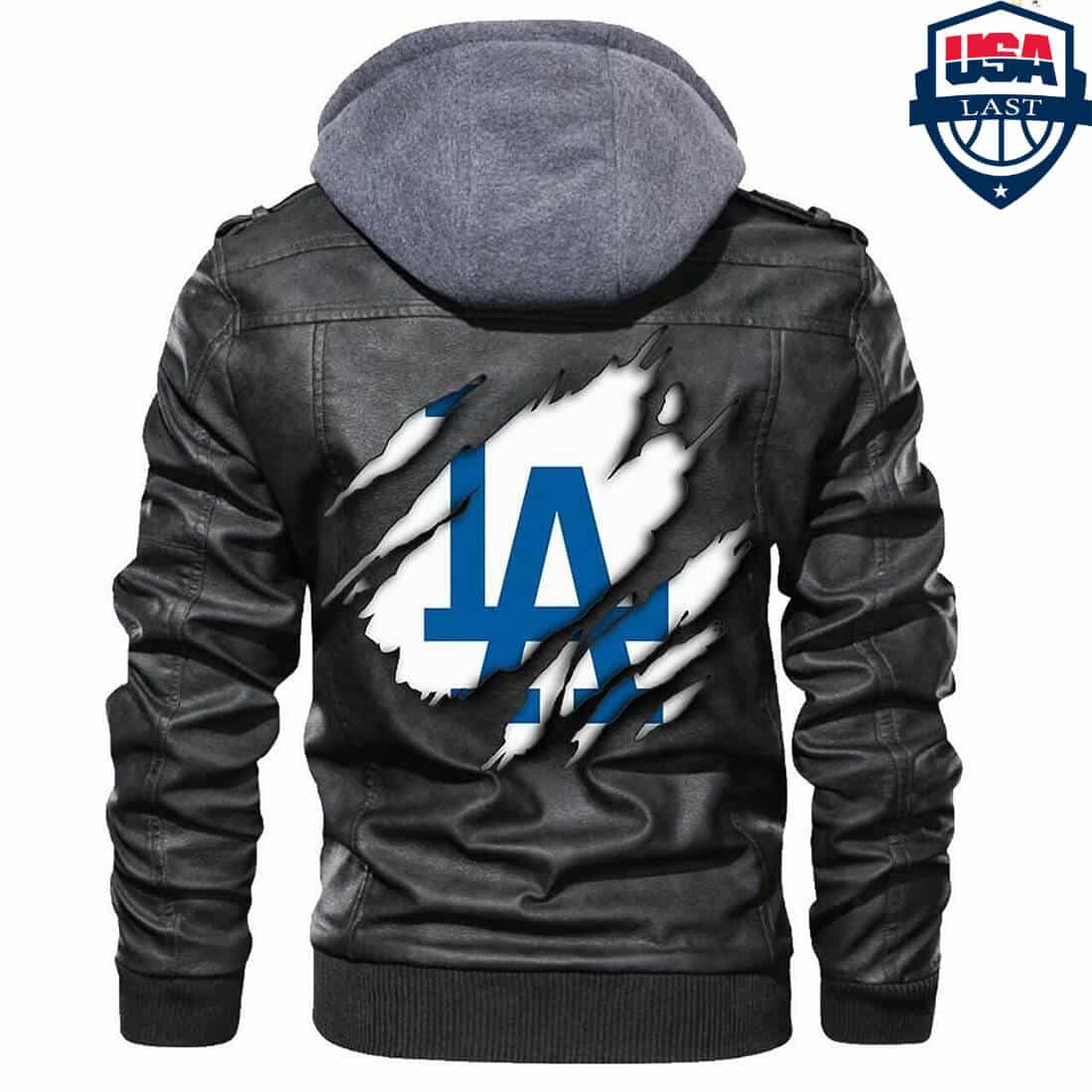 Los Angeles Dodgers Leather Jacket OE89 - Image 2