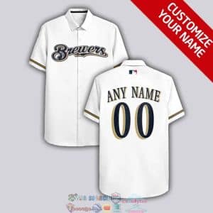 Custom Your Name Milwaukee Brewers Hawaii Shirt OD89