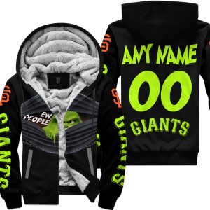 Grinch - Ew People - San Francisco Giants - Fleece Zip Hoodie
