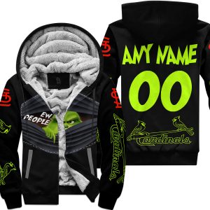 Grinch - Ew People - St. Louis Cardinals - Fleece Zip Hoodie