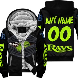 Grinch - Ew People - Tampa Bay Rays - Fleece Zip Hoodie