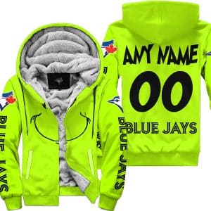 Grinch - Custom Name - Toronto Blue Jays - Fleece Zip Hoodie