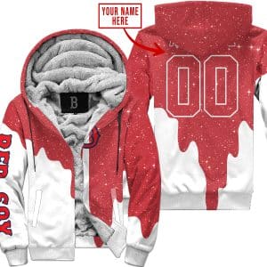 Limited Edition - Custom Name - Boston Red Sox - Fleece Zip Hoodie