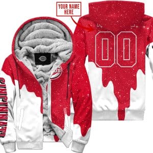 Limited Edition - Custom Name - Cincinnati Reds - Fleece Zip Hoodie