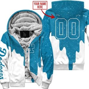 Limited Edition - Custom Name - Los Angeles Dodgers - Fleece Zip Hoodie