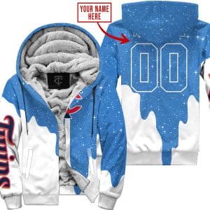 Limited Edition - Custom Name - Minnesota Twins - Fleece Zip Hoodie