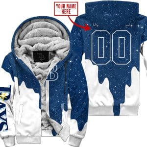 Limited Edition - Custom Name - Tampa Bay Rays - Fleece Zip Hoodie