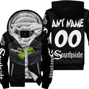 Grinch - Ew People - Chicago White Sox - Fleece Zip Hoodie