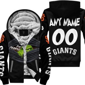 Grinch - Ew People - San Francisco Giants - Fleece Zip Hoodie