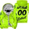 Grinch - Custom Name - Detroit Tigers - Fleece Zip Hoodie