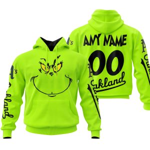 Grinch - Custom Name - Oakland Athletics