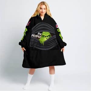 Grinch - Ew People - Cleveland Indians - Oodie Blanket