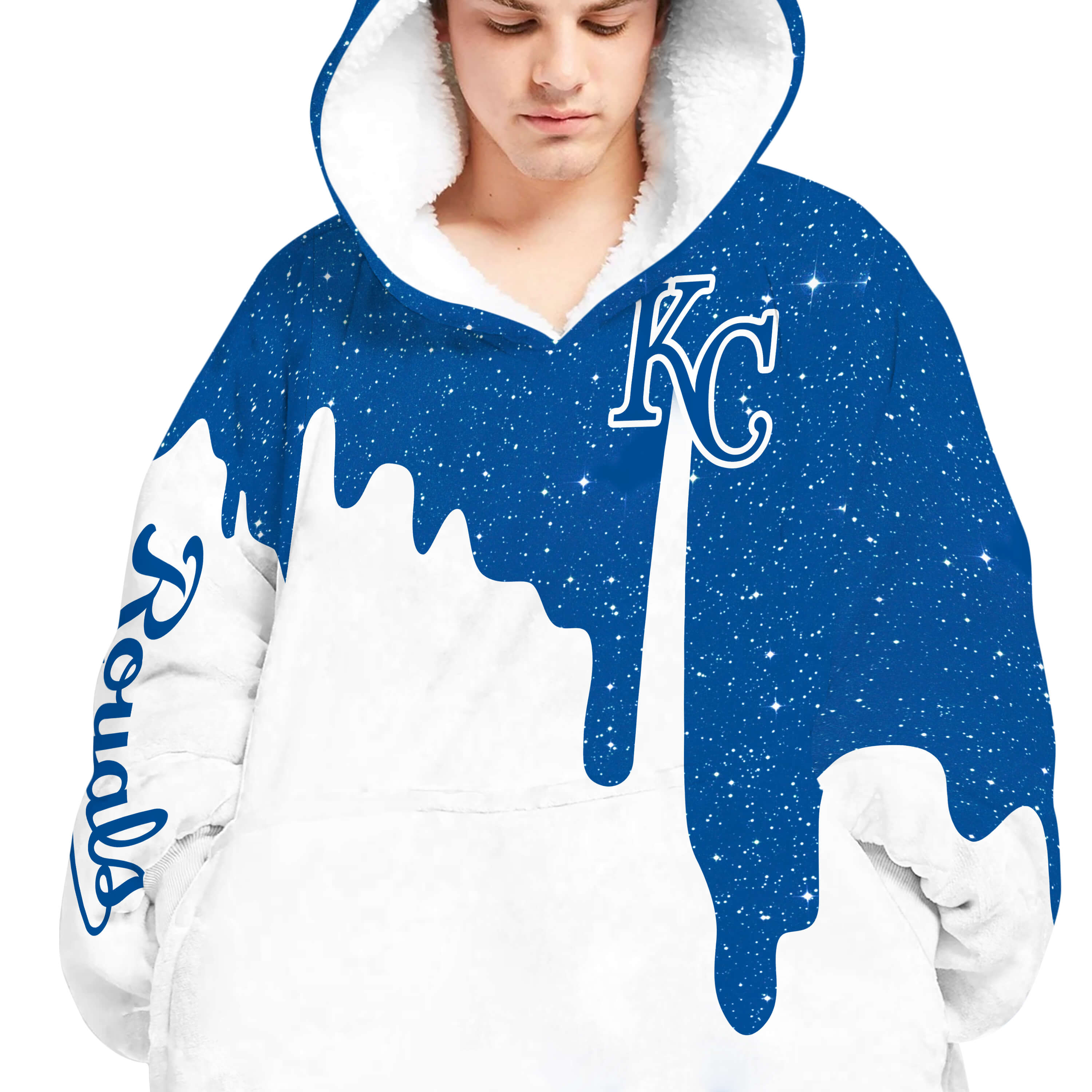 Limited Edition - Custom Name - Kansas City Royals - Oodie Blanket - Image 5