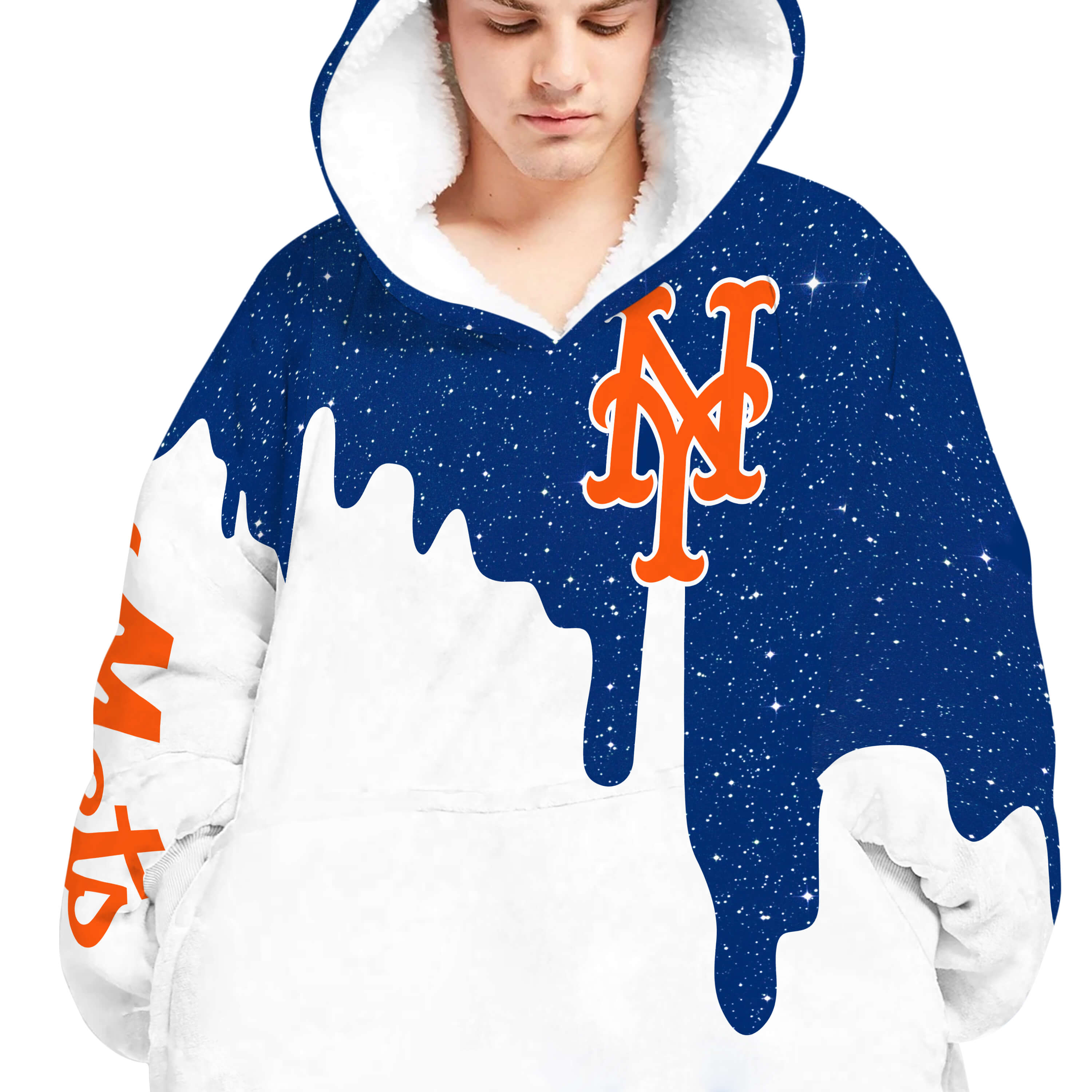 Limited Edition - Custom Name - New York Mets - Oodie Blanket - Image 5