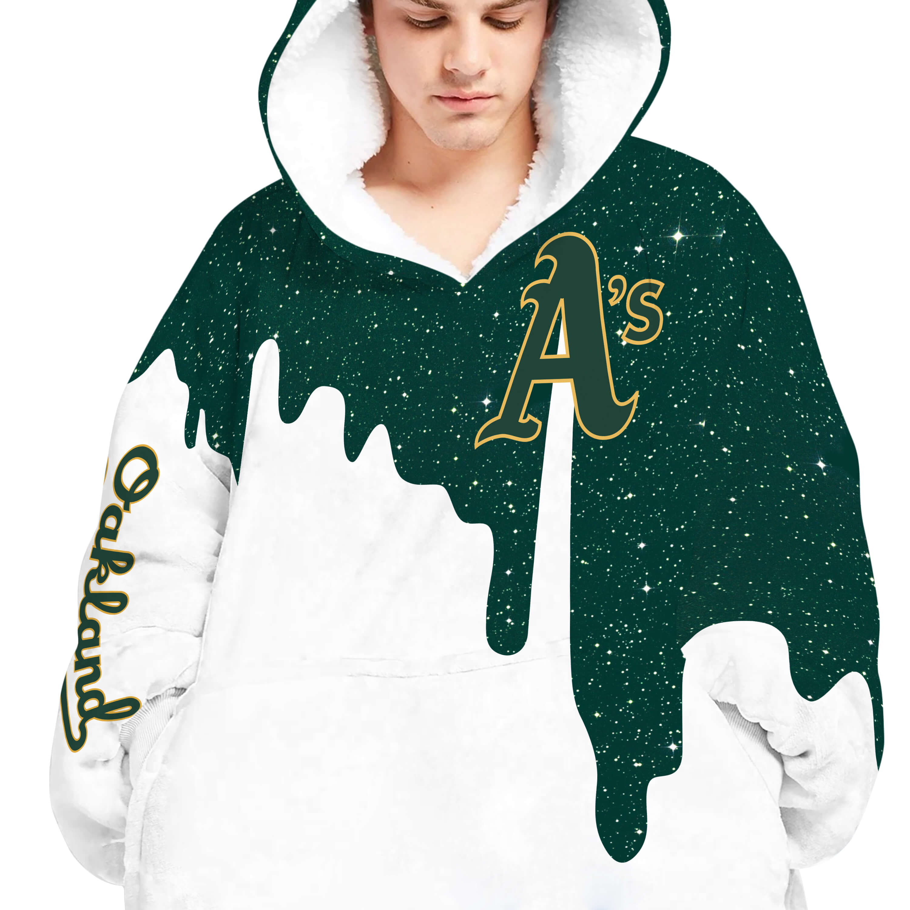 Limited Edition - Custom Name - Oakland Athletics - Oodie Blanket - Image 5