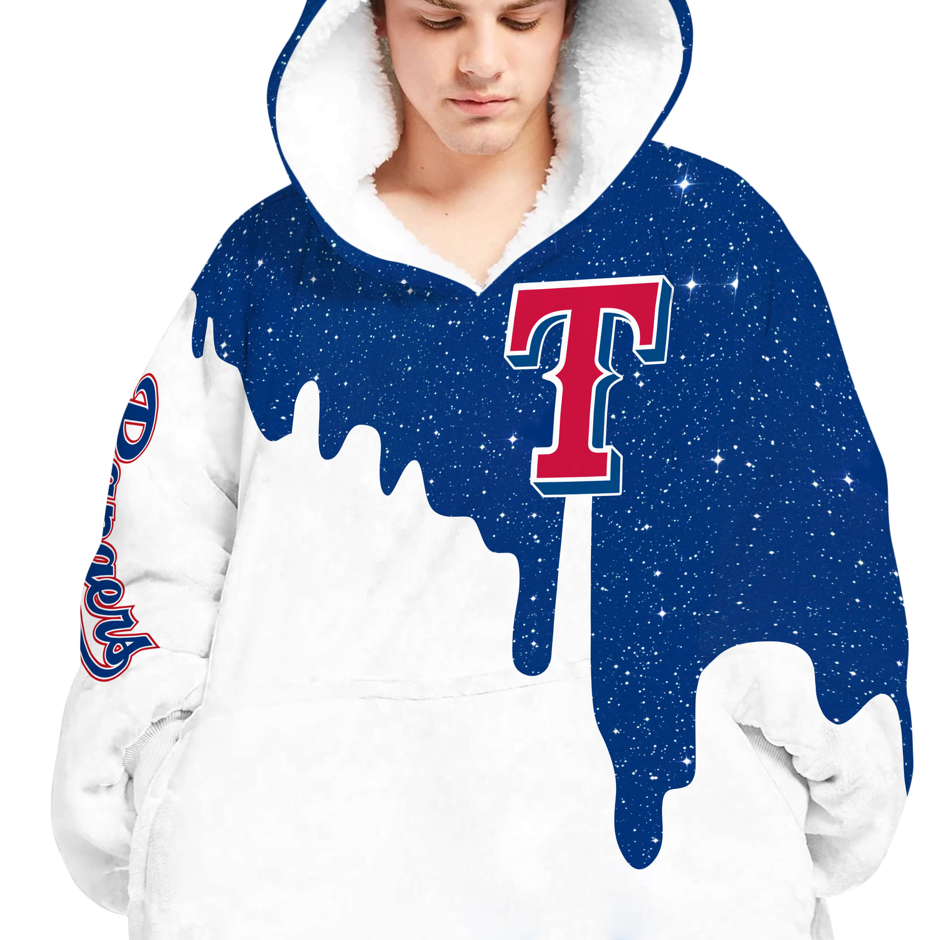 Limited Edition - Custom Name - Texas Rangers - Oodie Blanket - Image 5