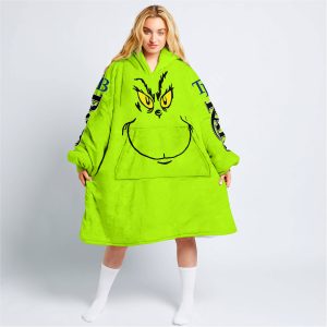 Grinch - Custom Name - Tampa Bay Rays - Oodie Blanket