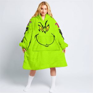 Grinch - Custom Name - Texas Rangers - Oodie Blanket